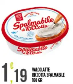 Euroesse Valcolatte riccotta spalmabile offerta