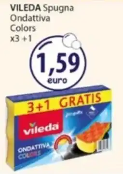 Acqua & Sapone VILEDA Spugna Ondattiva Colors x3+1 offerta