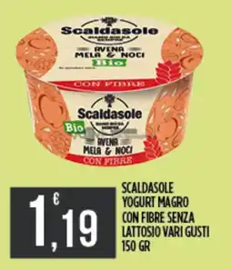 Euroesse Scaldasole yogurt magro con fibre senza lattosio offerta