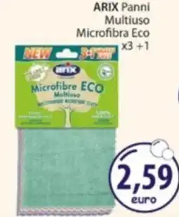 Acqua & Sapone ARIX Panni Multiuso Microfibra Eco x3+1 offerta