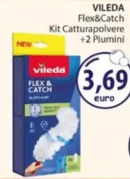 Acqua & Sapone VILEDA Flex&Catch Kit Catturapolvere +2 Piumini offerta