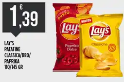 Euroesse Lay's patatine classica/BBQ/ paprika offerta