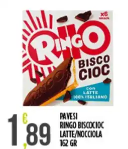 Euroesse Pavesi ringo biscocioc latte/nocciola offerta