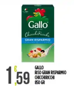 Euroesse Gallo riso gran risparmio chicchi ricchi offerta