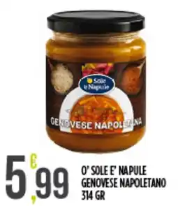 Euroesse O' sole e' napule genovese napoletano offerta