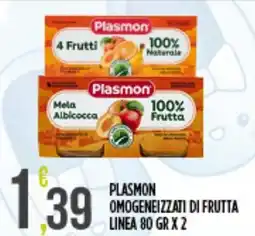 Euroesse Plasmon omogeneizzati di frutta linea offerta