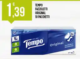 Euroesse Tempo fazzoletti original 10 pacchetti offerta