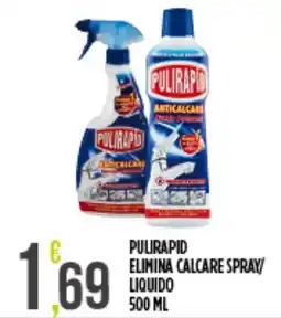 Euroesse Pulirapid elimina calcare spray/ liquido offerta