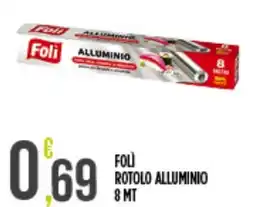 Euroesse Foli rotolo alluminio 8 mt offerta