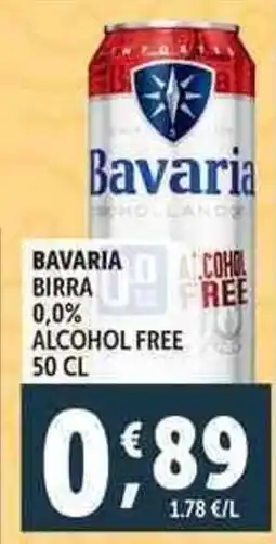 Deco Supermercati Bavaria birra 0,0% alcohol free offerta