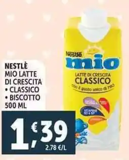Deco Supermercati Nestlé mio latte di crescita offerta