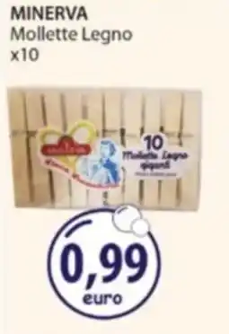 Acqua & Sapone MINERVA Mollette Legno x10 offerta