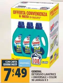Deco Supermercati Detersivo lavatrice universale color offerta