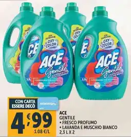 Deco Supermercati Ace gentile fresco profumo • lavanda e muschio bianco offerta