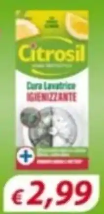 Acqua & Sapone Citrosil cura lavatrice igienizzante offerta