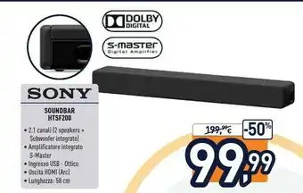 Unieuro Htsf200.cel altoparlante soundbar offerta