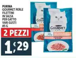 Deco Supermercati Purina gourmet perle filettini in salsa per gatto offerta