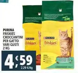 Deco Supermercati Purina friskies croccantini per gatto offerta