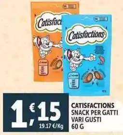 Deco Supermercati Catisfactions snack per gatti offerta