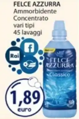 Acqua & Sapone FELCE AZZURRA Ammorbidente Concentrato offerta