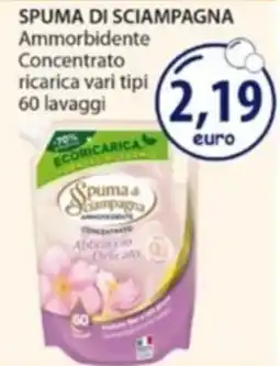 Acqua & Sapone SPUMA DI SCIAMPAGNA Ammorbidente Concentrato ricarica offerta