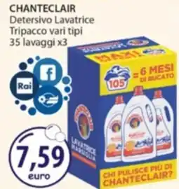 Acqua & Sapone CHANTECLAIR Detersivo Lavatrice Tripacco offerta