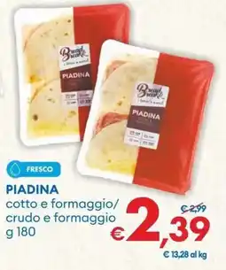 MD Discount PIADINA cotto e formaggio/ crudo e formaggio offerta