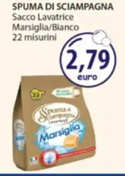 Acqua & Sapone SPUMA DI SCIAMPAGNA Sacco Lavatrice Marsiglia/Bianco offerta