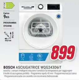 Trony BOSCH ASCIUGATRICE WQG243D6IT offerta