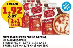 PENNY Pizza margherita forno a legna GLI ALLEGRI SAPORI offerta