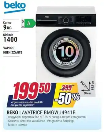 BEKO LAVATRICE BMGWU4941B