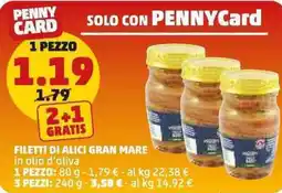 PENNY Filetti di alici GRAN MARE offerta