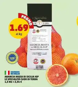 PENNY Arancia rossa di sicilia igp le specialità CUOR DI TERRA offerta