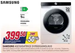 Trony SAMSUNG ASCIUGATRICE DV90DG6845LKU3 offerta