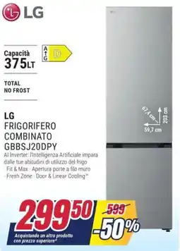 Trony LG FRIGORIFERO COMBINATO GBBSJ20DPY offerta