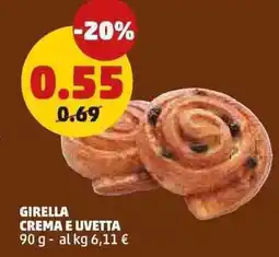 PENNY Girella crema e uvetta offerta
