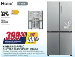Trony HAIER FRIGORIFERO QUATTRO PORTE HCR3818ENMM offerta