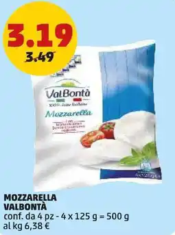 PENNY Mozzarella VALBONTÀ offerta
