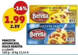 PENNY Pancetta affumicata, dolce BERETTA offerta