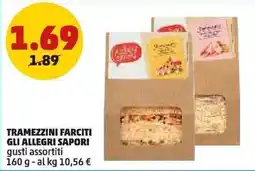 PENNY Tramezzini farciti GLI ALLEGRI SAPORI offerta