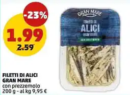 PENNY Filetti di alici GRAN MARE offerta