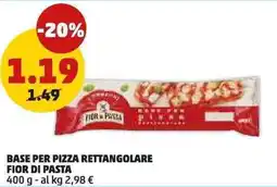 PENNY Base per pizza rettangolare FIOR DI PASTA offerta