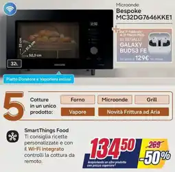 Trony SAMSUNG Microonde Bespoke MC32DG7646KKE1 offerta
