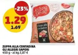 PENNY Zuppa alla contadina GLI ALLEGRI SAPORI offerta