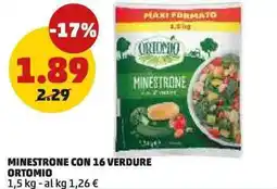 PENNY Minestrone con 16 verdure ORTOMIO offerta