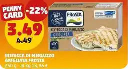 PENNY Bistecca di merluzzo grigliata FROSTA offerta