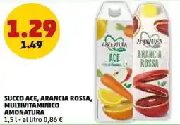 PENNY Succo ace, arancia rossa, multivitaminico AMONATURA offerta