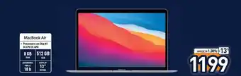 Unieuro Macbook air 13" (chip m1 con gpu 8-core, 512gb ssd, 8gb ram) - argento (2020) offerta