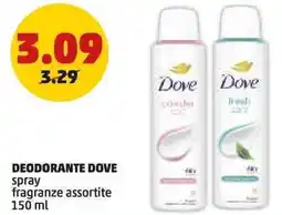 PENNY Deodorante DOVE spray offerta
