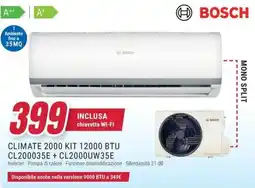 Trony BOSCH CLIMATE 2000 KIT 12000 BTU CL200035E+ CL2000UW35E offerta